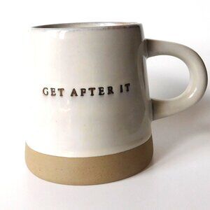 Magnolia Hearth & Hand Stoneware Coffee Mug - Go After It    Holds 12 oz